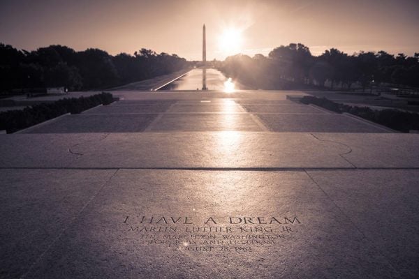 "I Have a Dream". engraved on a step of the National Mall in Washington, D.C.