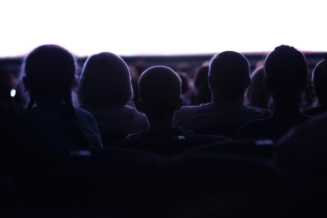 View from the back row at the movies