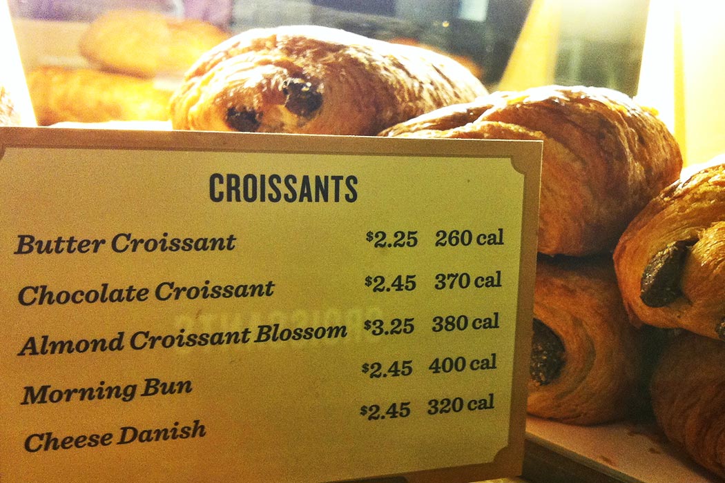 croissants with calorie count