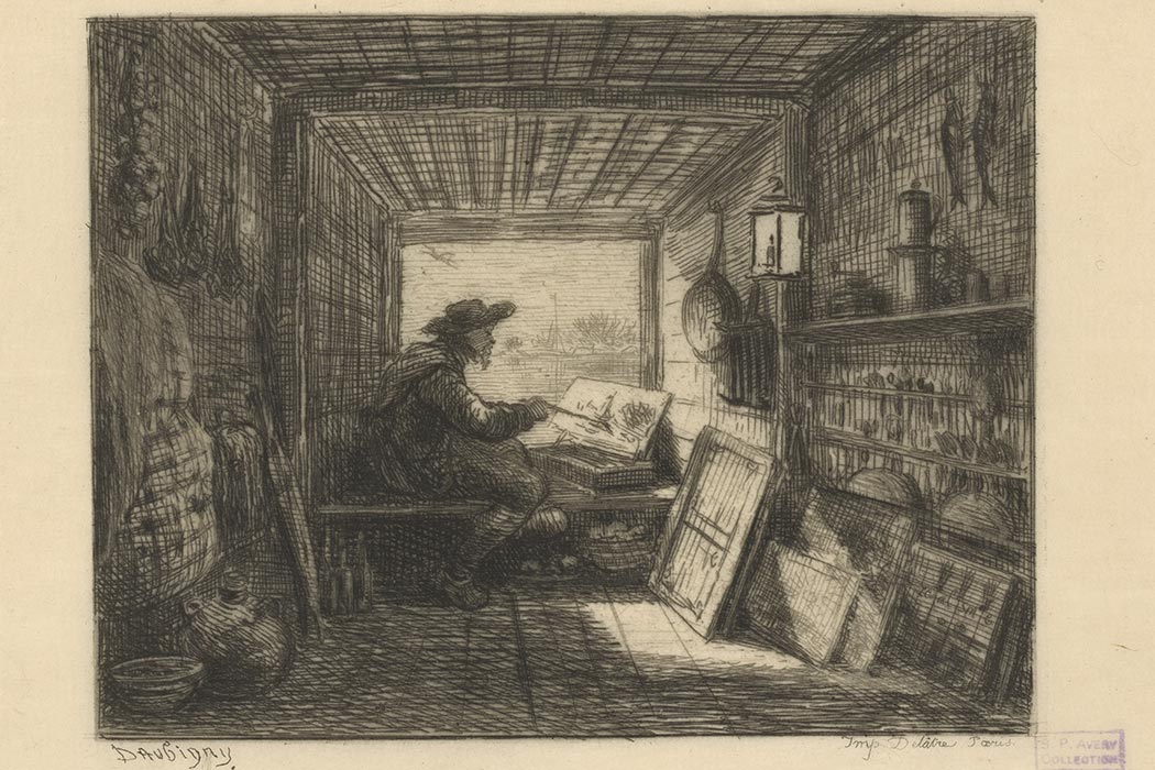 Le bateau-atelier The Miriam and Ira D. Wallach Division of Art, Prints and Photographs: Print Collection, The New York Public Library. "Le bateau-atelier (another impression)" New York Public Library Digital Collections. Accessed March 10, 2016. http://digitalcollections.nypl.org/items/7d3b4edc-0895-16f4-e040-e00a18067a68