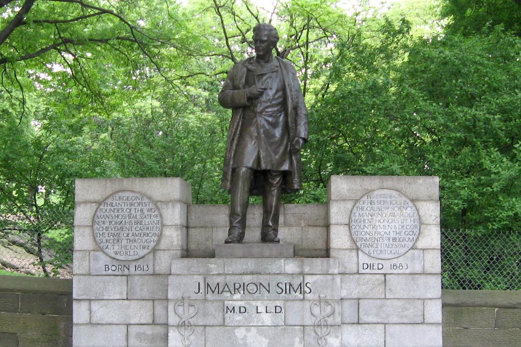 Statue of James Marion Sims in New York's Central Park