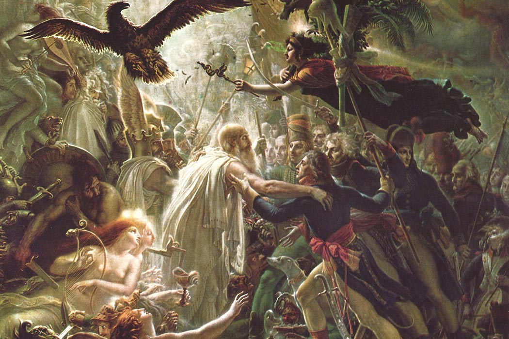 Ossian Receiving the Ghosts of Fallen French Heroes, Anne-Louis Girodet, 1805