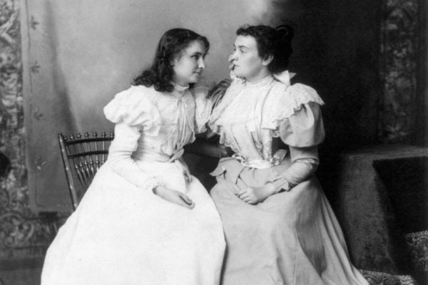 Helen Keller and Anne Sullivan in 1897