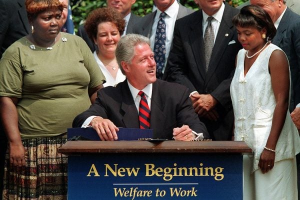 Clinton welfare reform