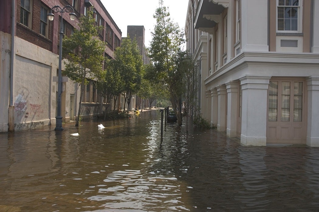 Katrina flooded New Orleans