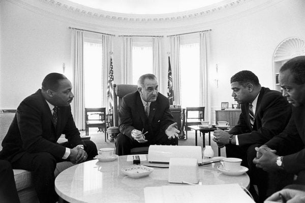 LBJ and Civil Rights Leaders