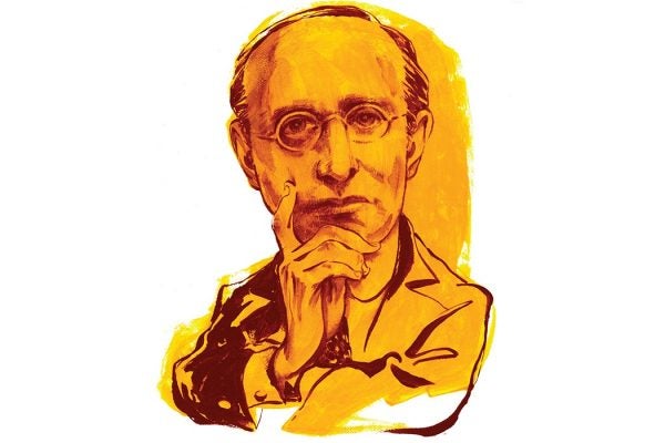 Illustration of Karl Polanyi