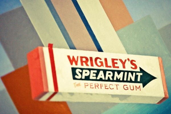 Wrigley's gum painting