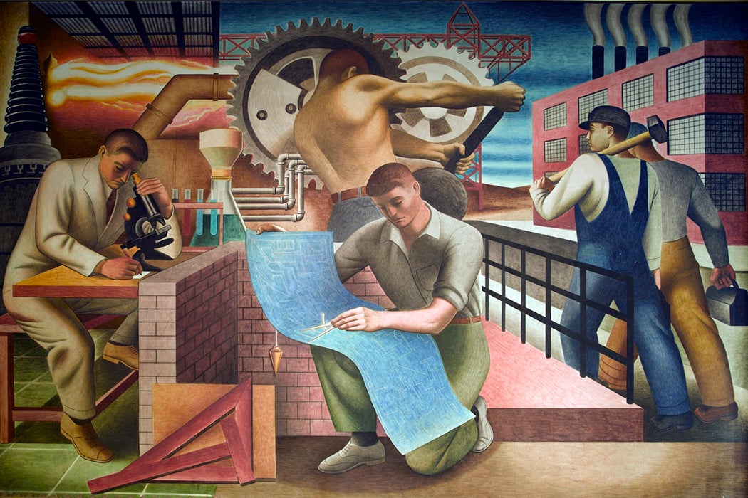 WPA mural masculinity