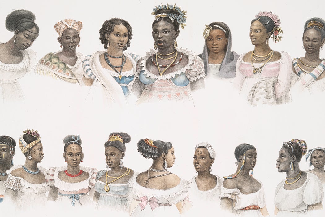 enslaved women illustration