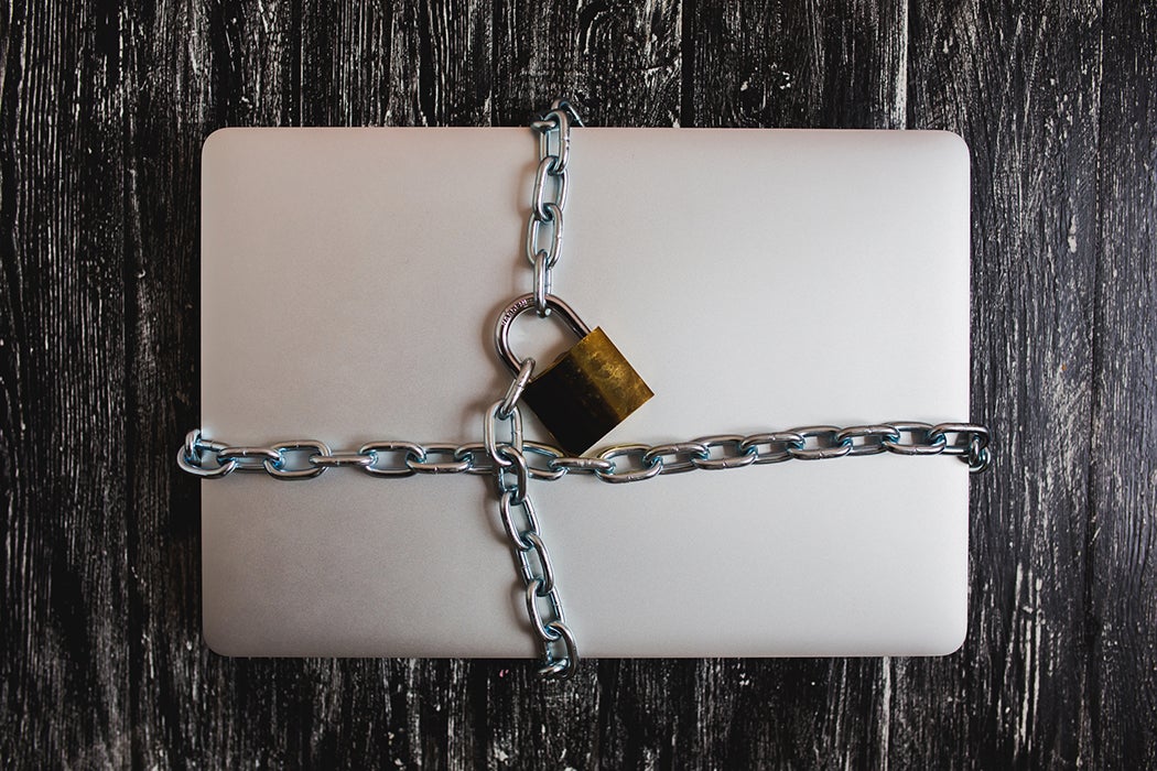 Padlock laptop