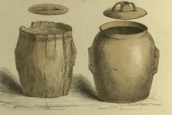 Bog butter barrels