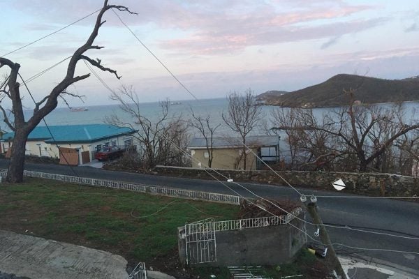 Virgin Islands hurricane damage