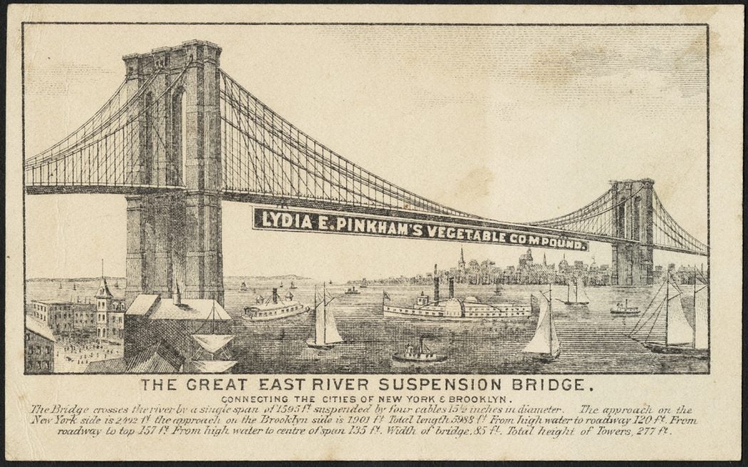 Pinkham bridge advertisement