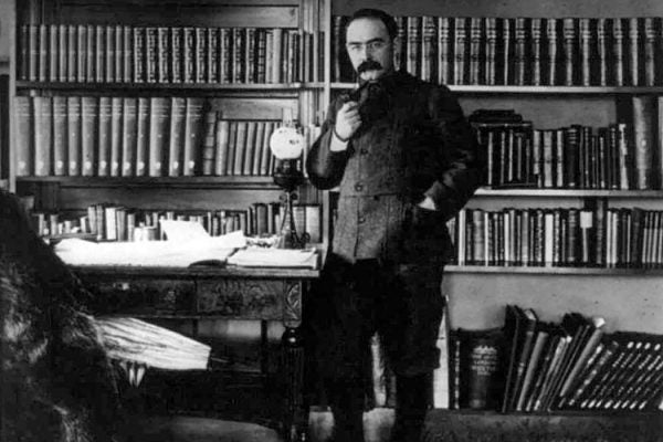 Kipling in study