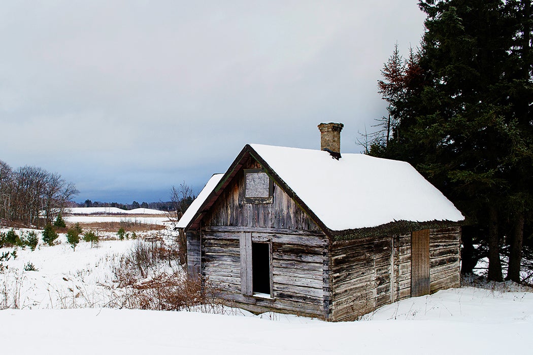 Winter Shack Landscape