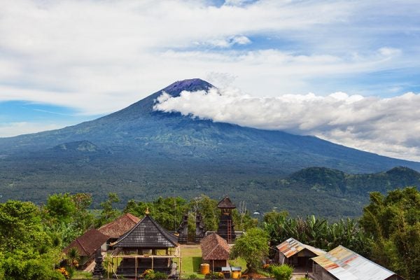 Mount Agung volcano