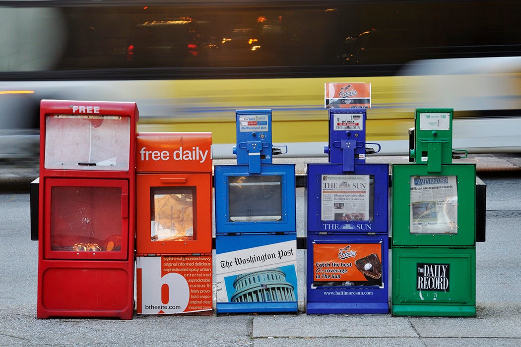 Newspaper boxes