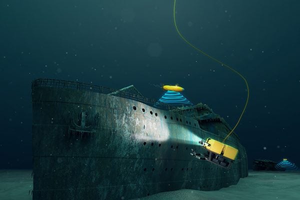 AUVs exploring the Titanic