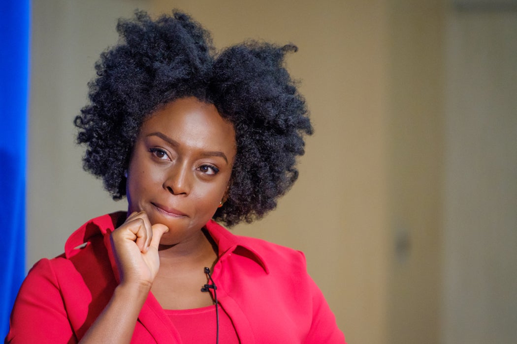 Bestselling author Chimamanda Ngozi Adichie at HCLS Miller Branch.