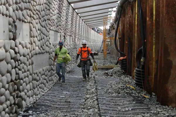 Seattle sea wall