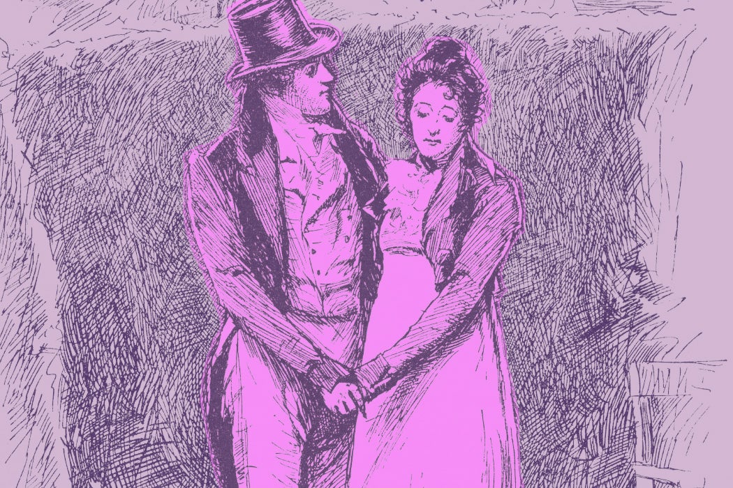 Mr. Knightley and Emma Woodhouse, from Jane Austen's Emma