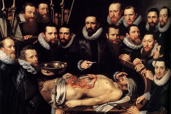 Anatomy Lesson of Dr. Willem van der Meer by Michiel van Mierevelt