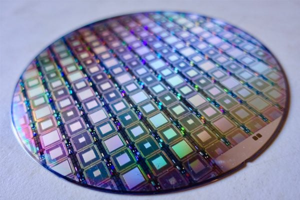 A Wafer of the Latest D-Wave Quantum Computers