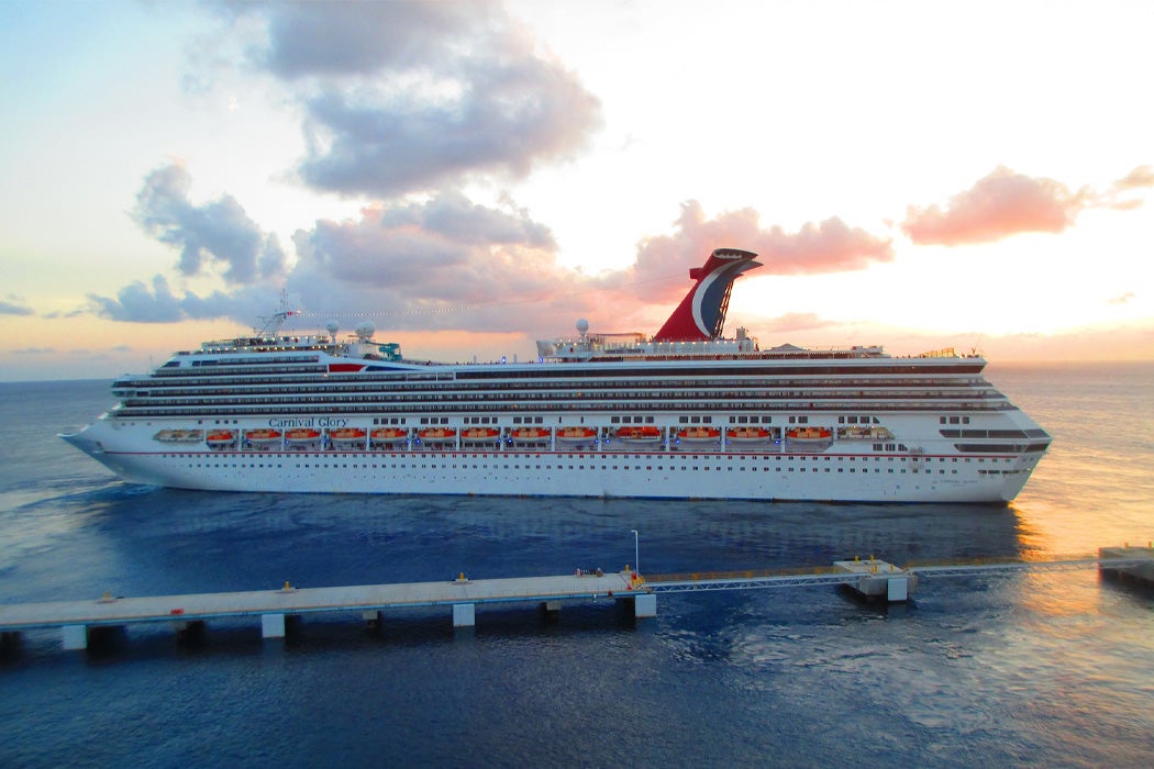 A carnival cruise ship