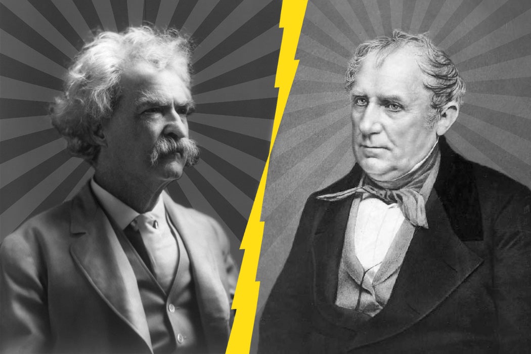 Mark Twain and James Fenimore Cooper