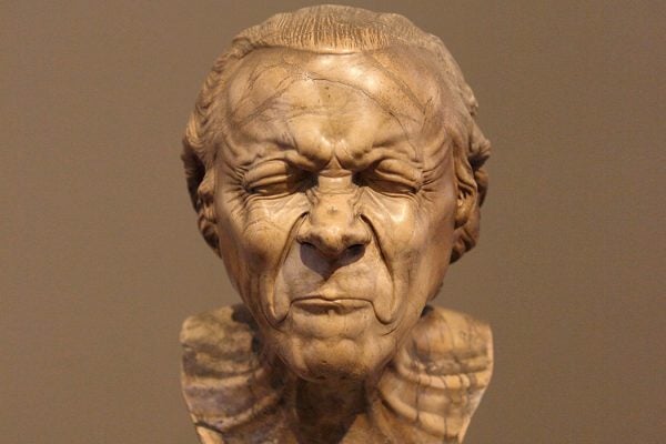 "The Vexed Man" by Franz Xaver Messerschmidt at The Getty Center in Los Angeles, California.