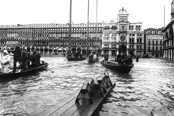 Piazza San Marco in Venice, November 4, 1966