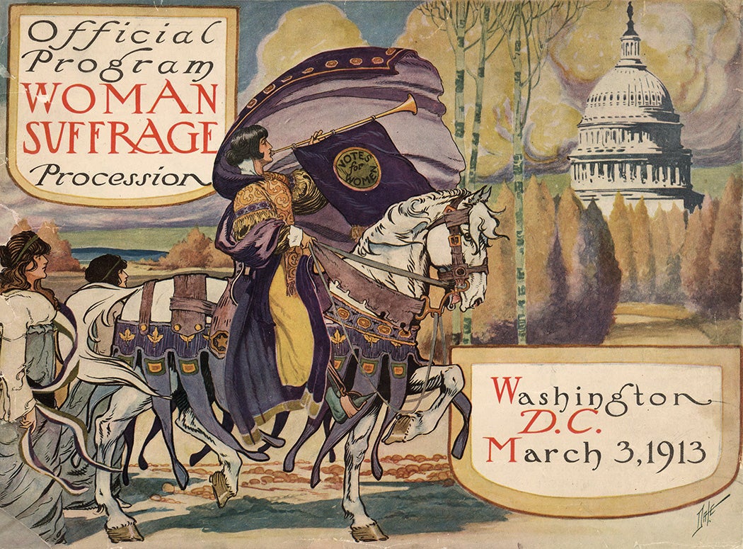 Official program for the Woman suffrage procession, Washington, D.C. March 3, 1913