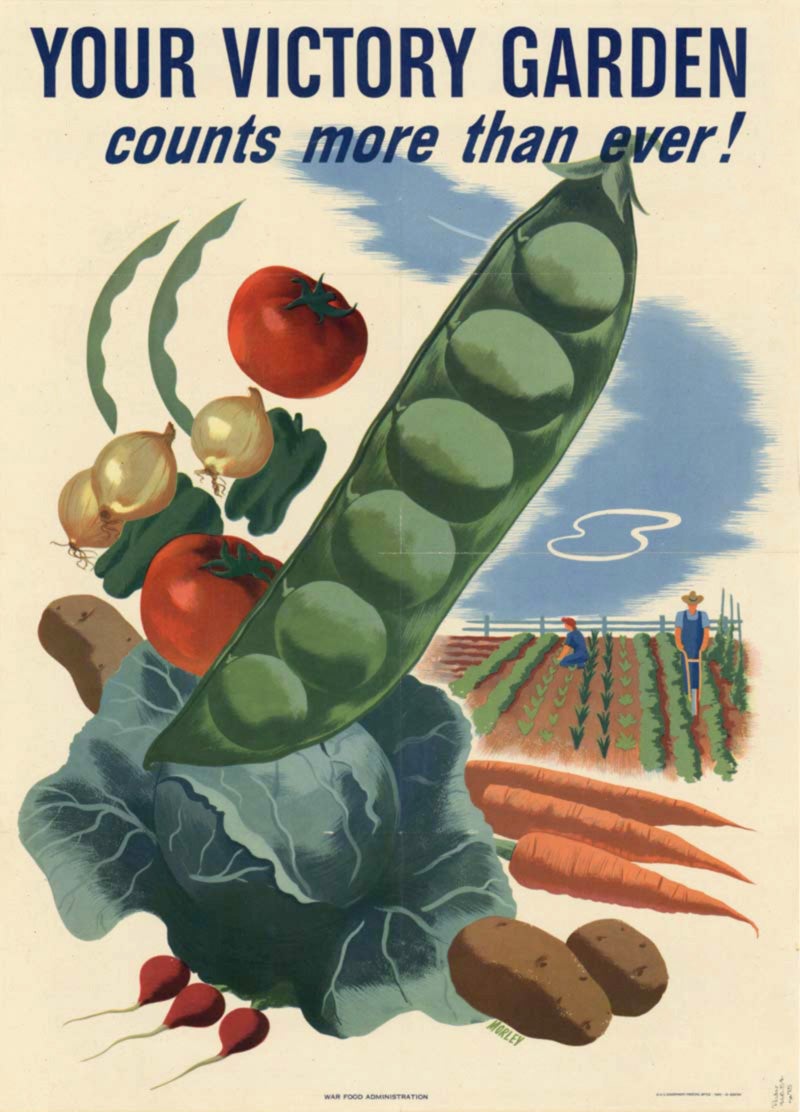 A poster for Victory Gardens