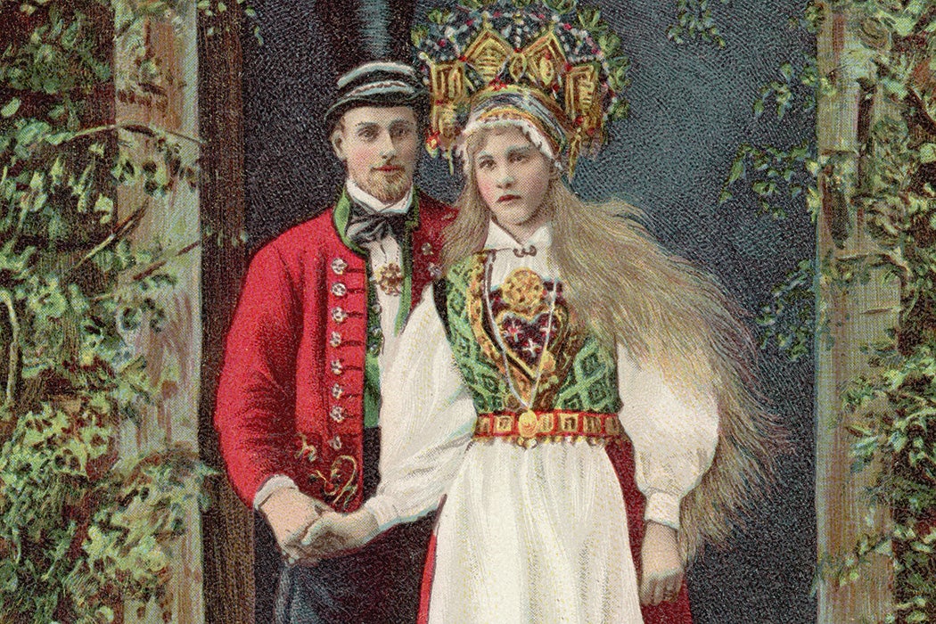 A Swedish couple c. 1850