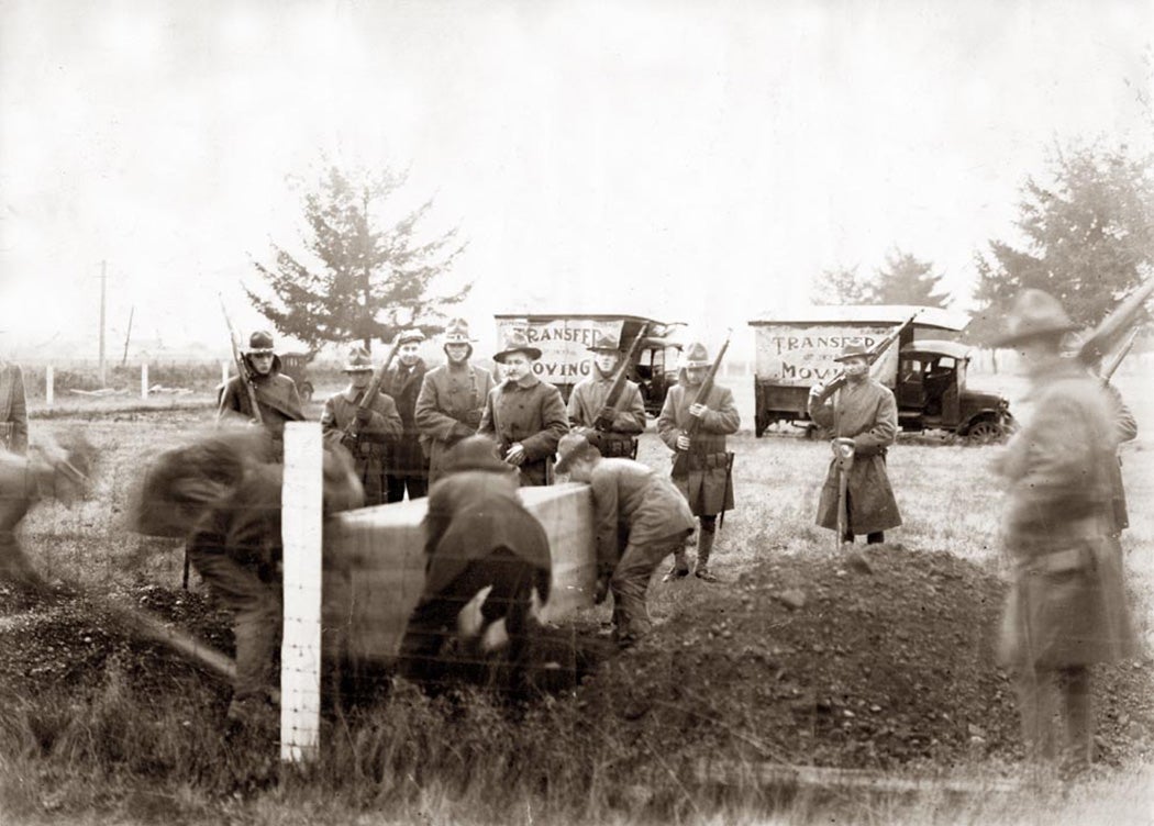 The burial of Wesley Everest in Centralia, WA