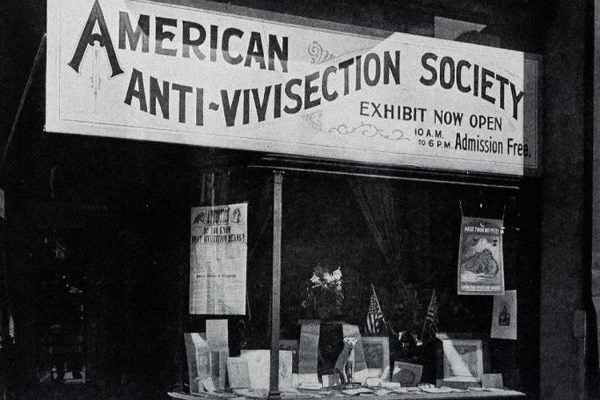 American Anti-Vivisection Society 1909