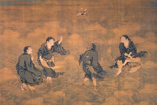 Four Immortals Saluting Longevity. T