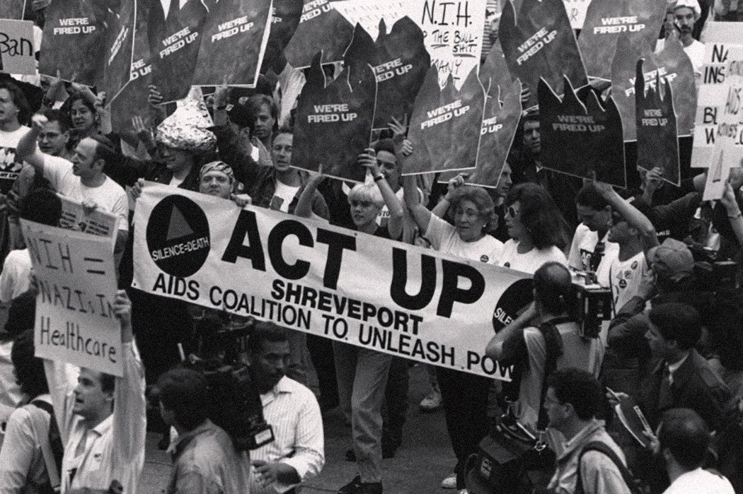 The Shreveport, Louisiana ACT UP group at the NIH.