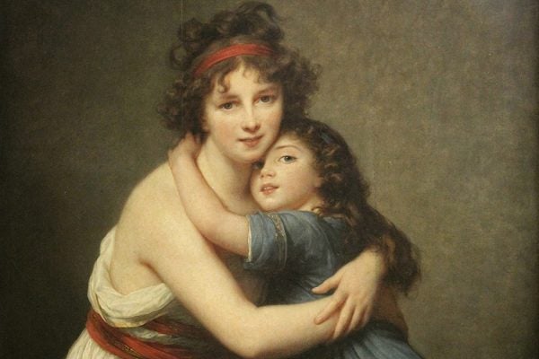 Self-portrait with Her Daughter by Elisabeth-Louise Vigée Le Brun