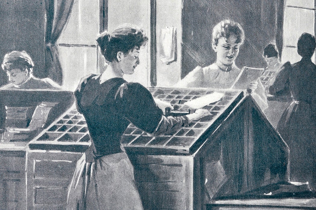 Nineteenth century typesetters