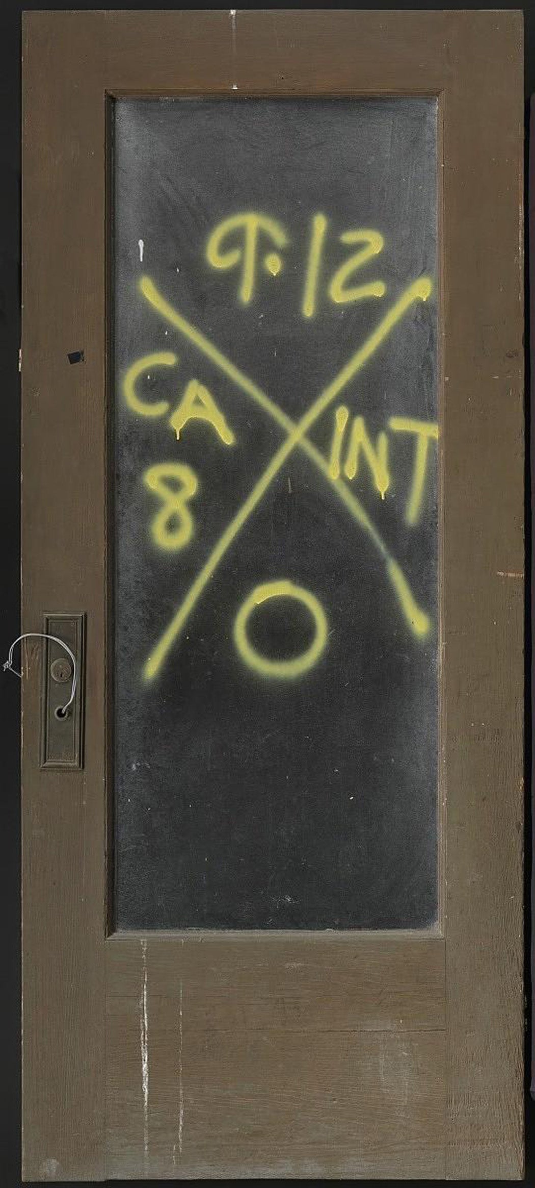 Door with rescue markings from Hurricane Katrina