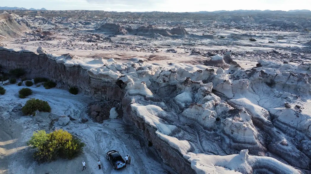 The Ischigualasto Provincial Park in San Juan Province, Argentina, where the earliest dinosaur fossils have been discovered.