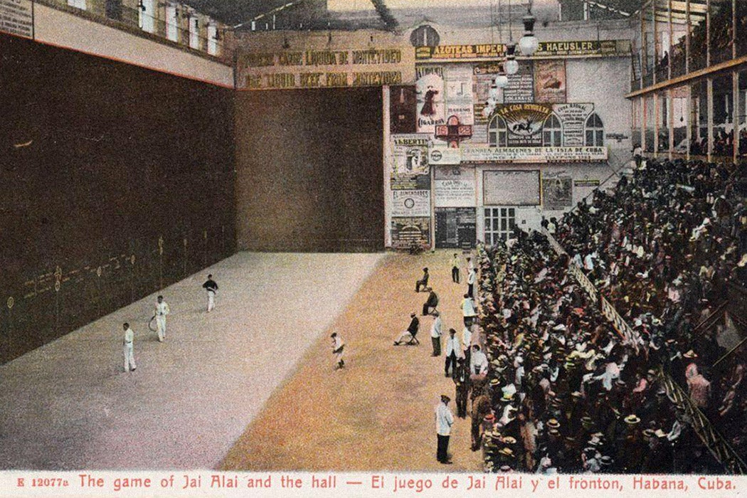 The game of Jai-Alai and the hall, Havana, Cuba