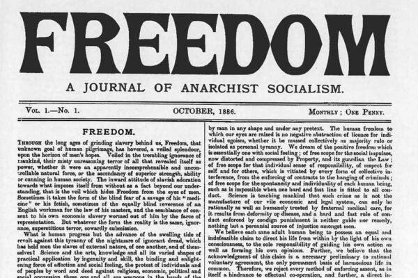 Freedom, A Journal of Anarchist Socialism, Volume 1, Issue 1, October 1886