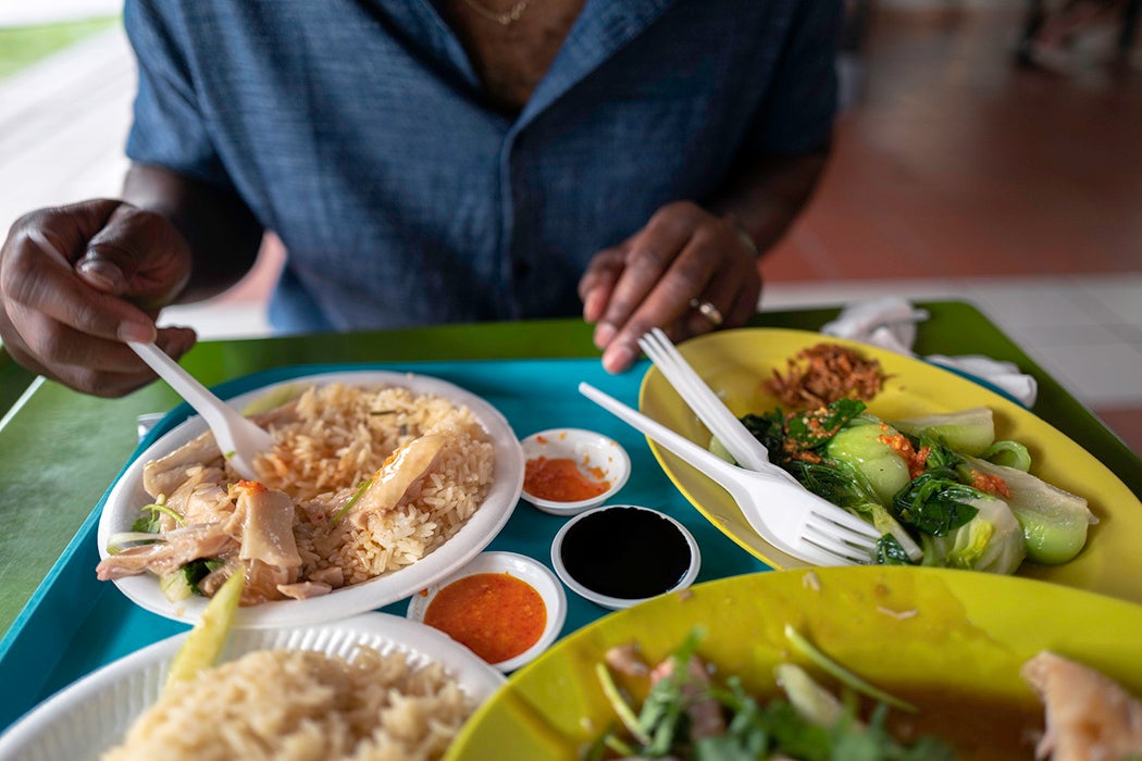 Famous Chicken Rice in Singapore