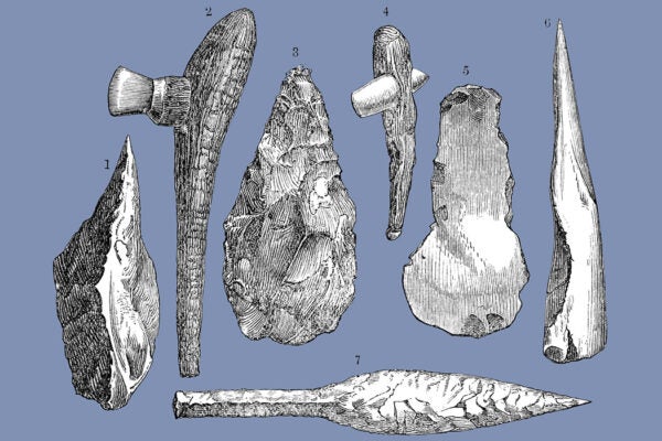 flint and stone tools